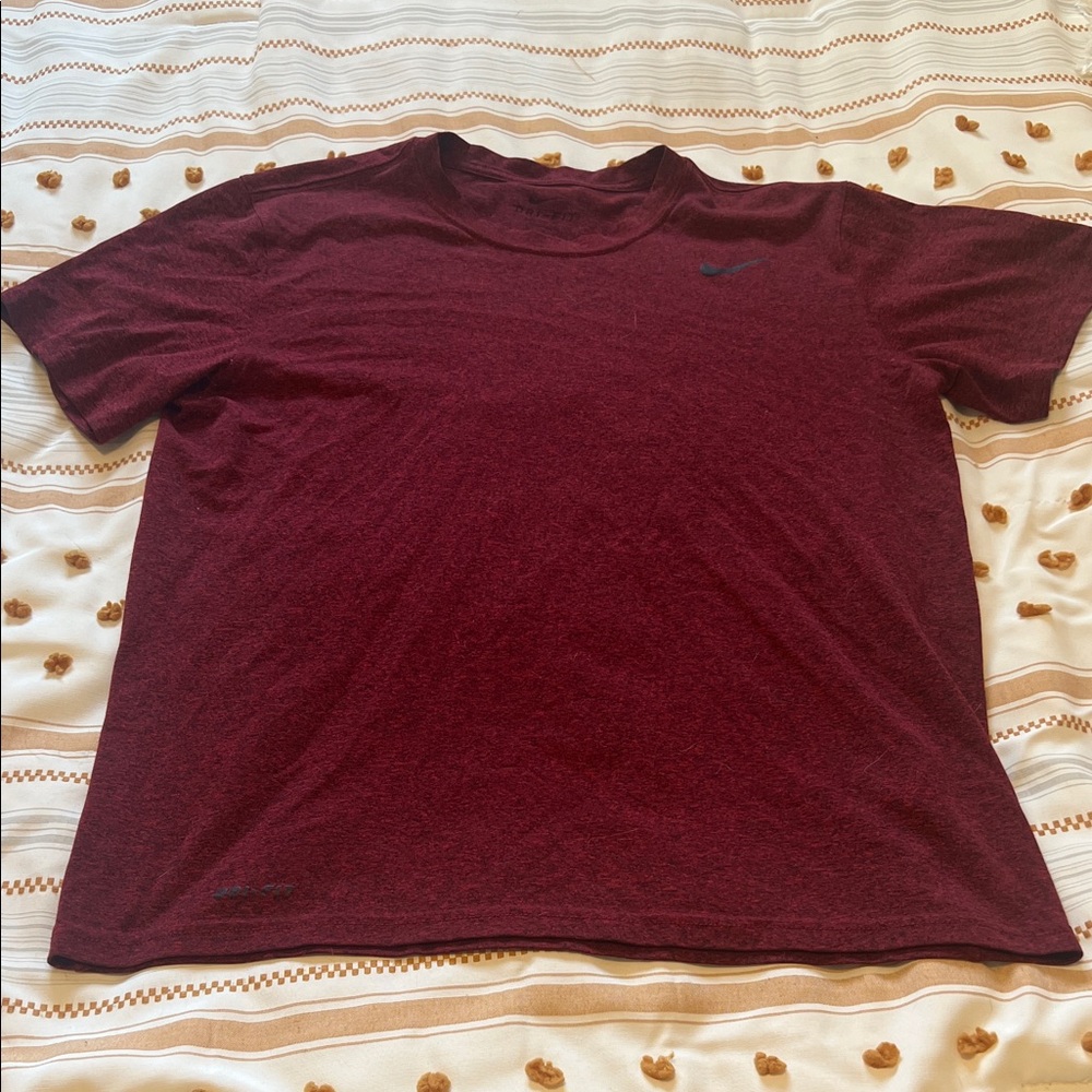 Nike Burgundy Short Sleeve Tee